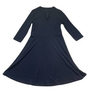 Talbots Midnight Blue Midi Dress